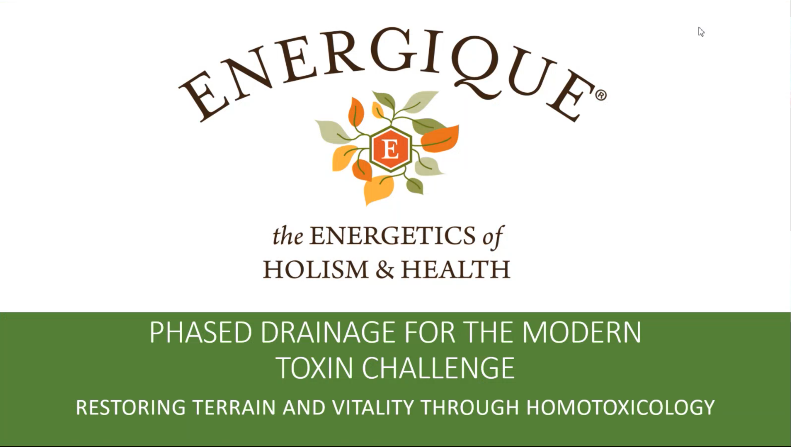 Restoring Terrain and Vitality through Homotoxicology