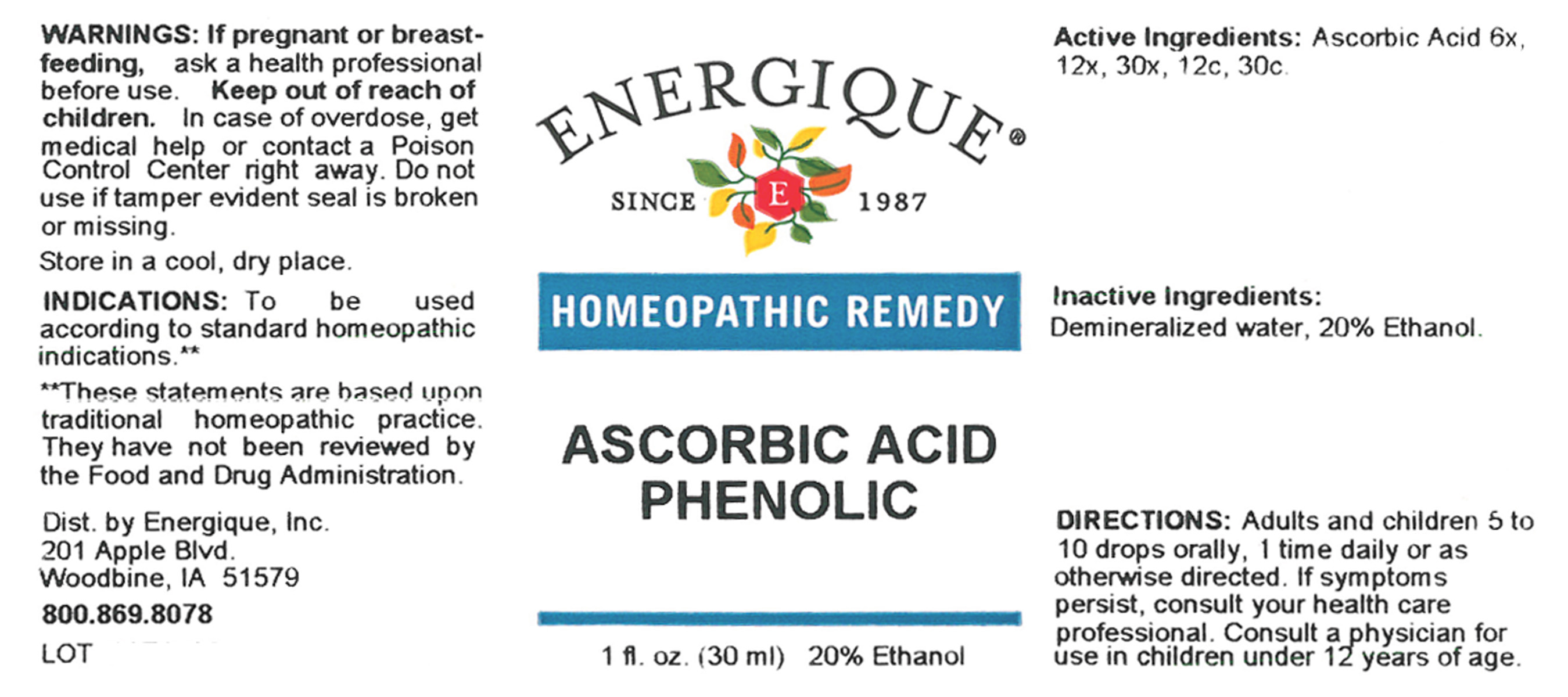 Ascorbic Acid Phenolic EnergiquePro